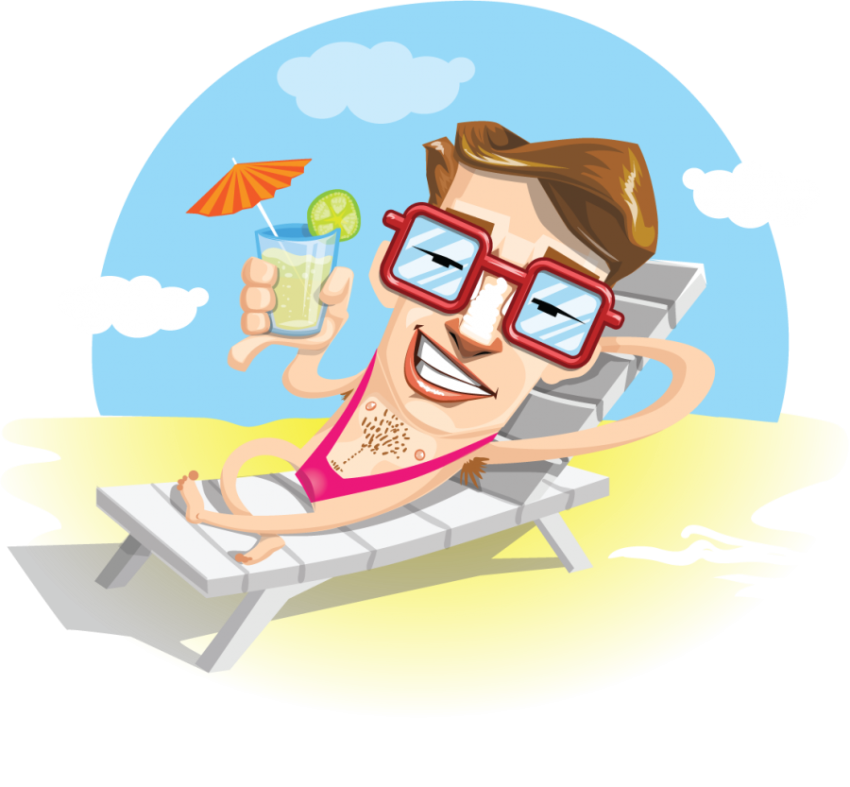 Just Chilling Cartoon Character Png