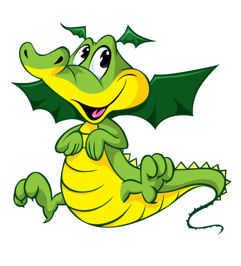 Flying Baby Crocodile Cartoon Png Free Download