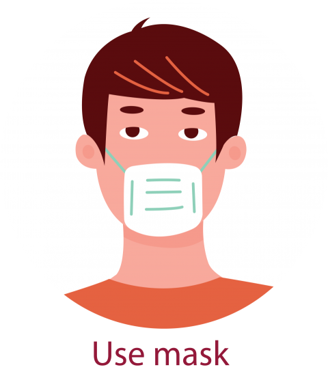 Use Mask Cartoon Png
