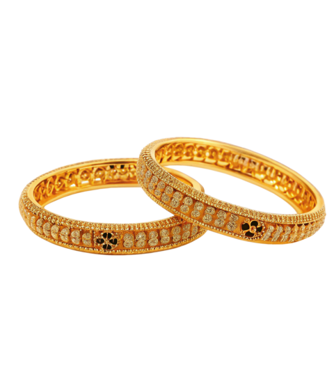 Shiny gold bangles png image