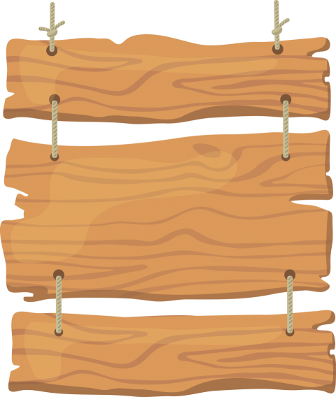 Hanging Wooden Sign Board