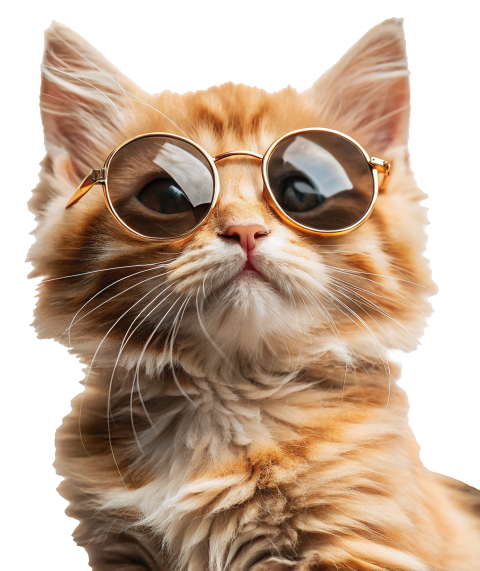 Cat Wearing Sunglasses png image