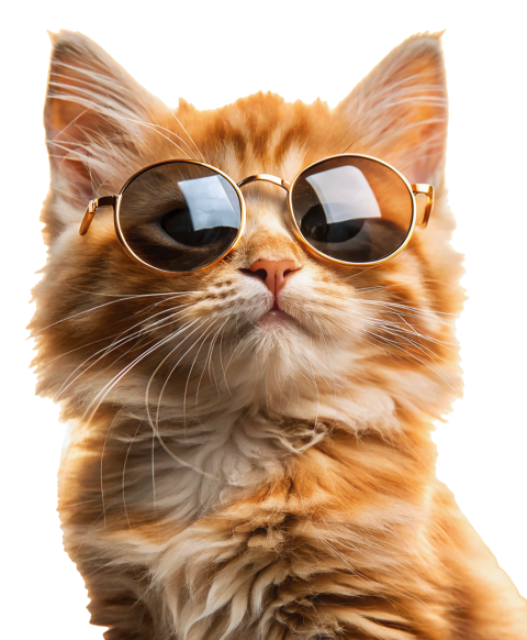 Cat Wearing Sunglasses png image