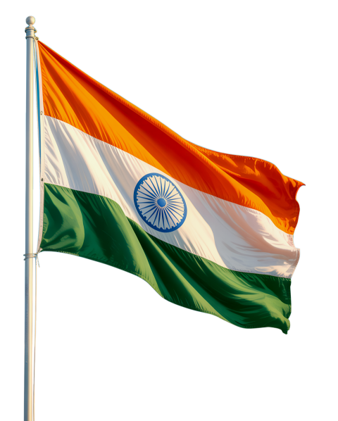 Indian National Flag Waving Png