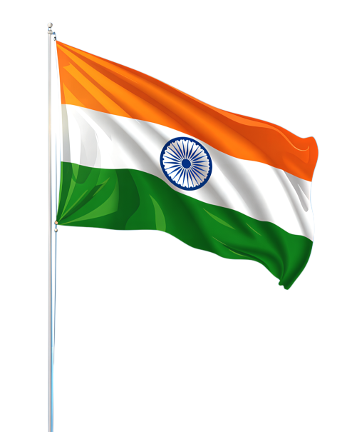 Indian National Flag Waving Png
