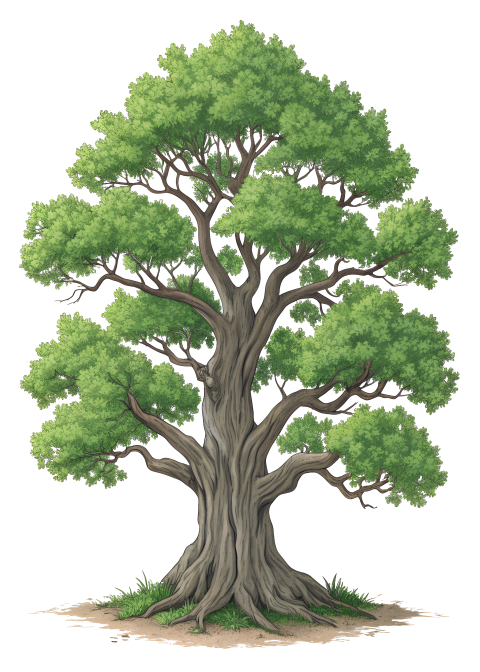 Old big tree png image illustration