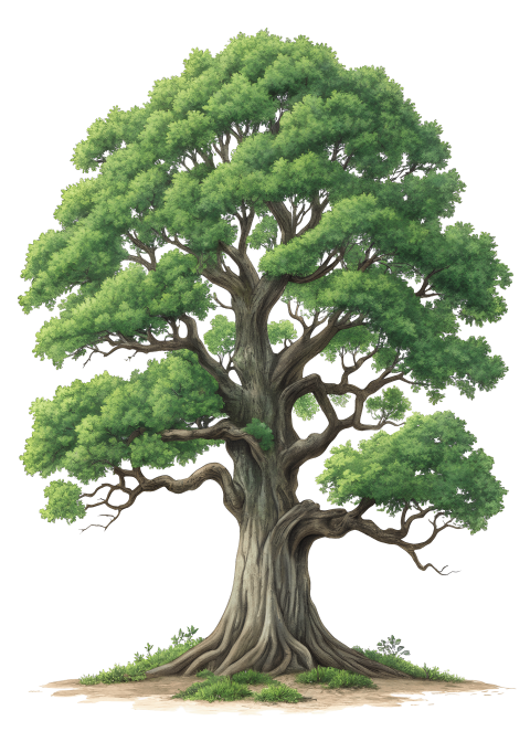 Old big tree png image illustration