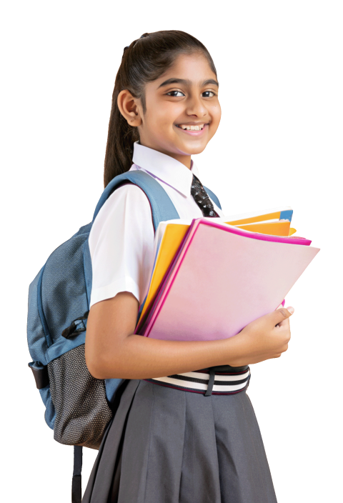 Young  indian school  girl  student png image
