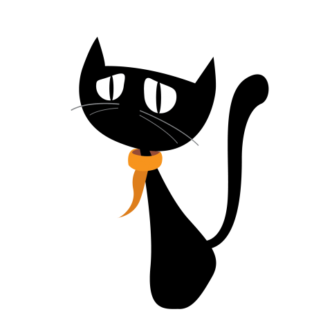 Cute Funny Black Cat Png