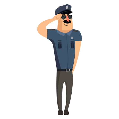 Police Man Cartoon