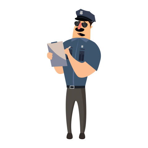 Police Man Cartoon