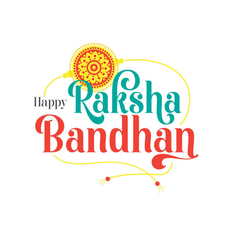 Happy Raksha Bandhan Text Greeting Png