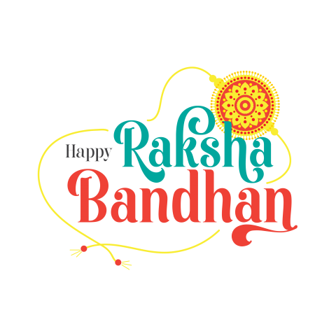Happy Raksha Bandhan Text Greeting Png