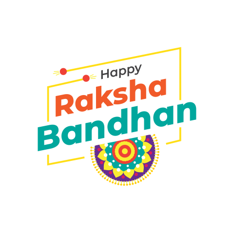 Happy Raksha Bandhan Text Greeting Png