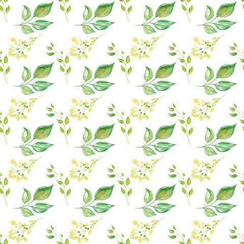 Watercolor Leaves Pattern Png