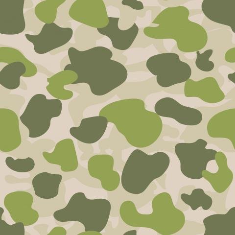 Camouflage Pattern Jungle Green Parachute
