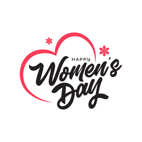 Happy Womens Day Png Typography