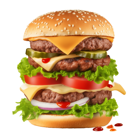 Big Size Hamburger PNG Image Free Download