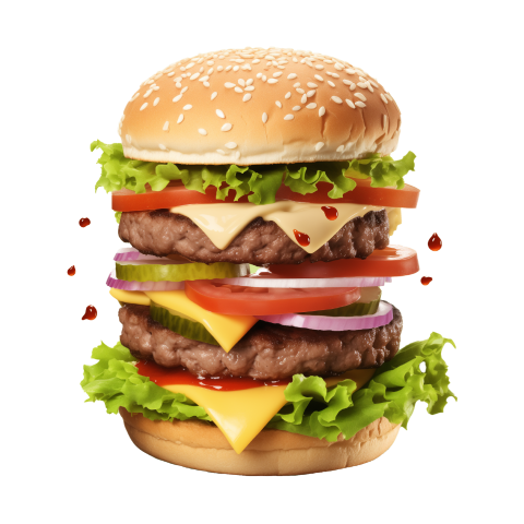 Big Size Hamburger PNG Image Free Download
