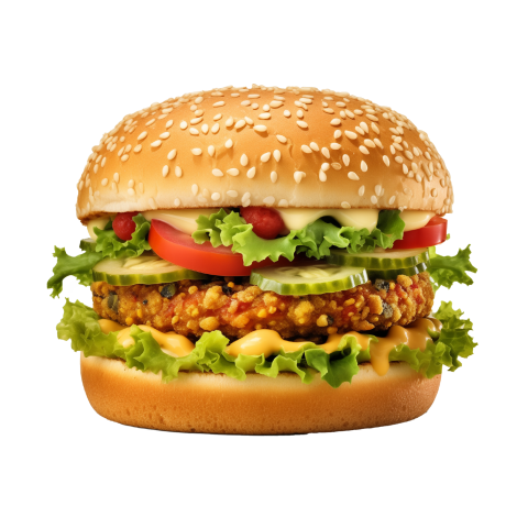 Veg Burger PNG Image Free Download