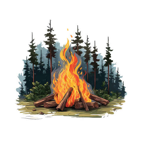 Bonfire Illustration Png