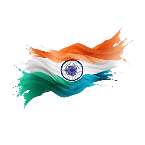 Abstract Indian National Flag PNG