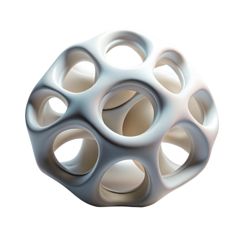 Organic 3d shape png