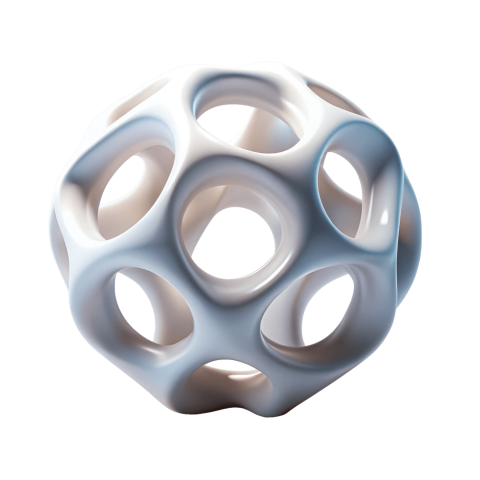 Organic 3d shape png