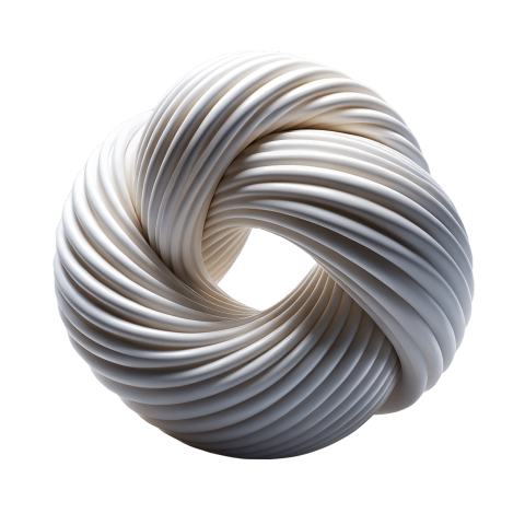 Abstract twisted 3d shape png