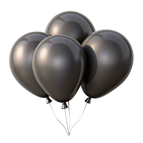 Black balloons png image