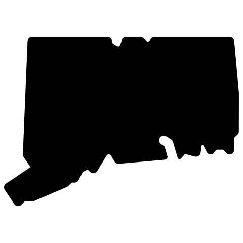 connecticut map png vector