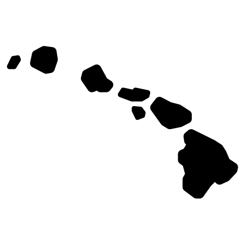 hawaii map png vector