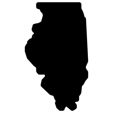 illinois map png vector