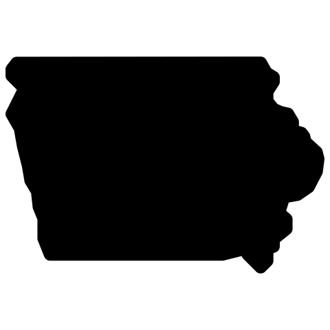iowa map png vector