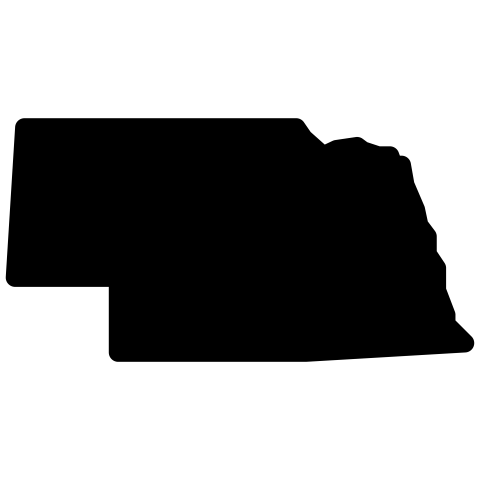 nebraska map png vector