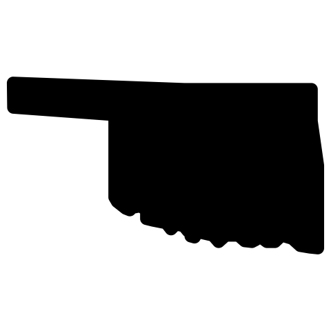 oklahoma map png vector