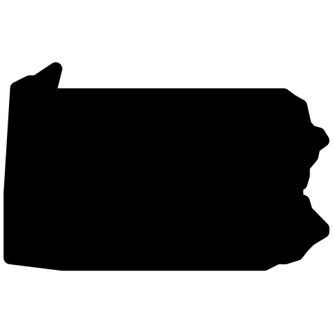 pennsylvania map png vector