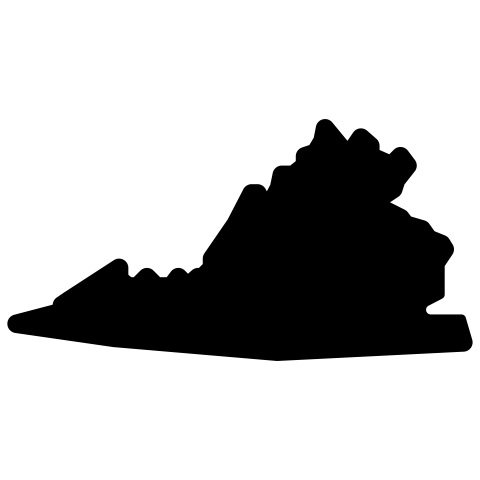 virginia map png vector
