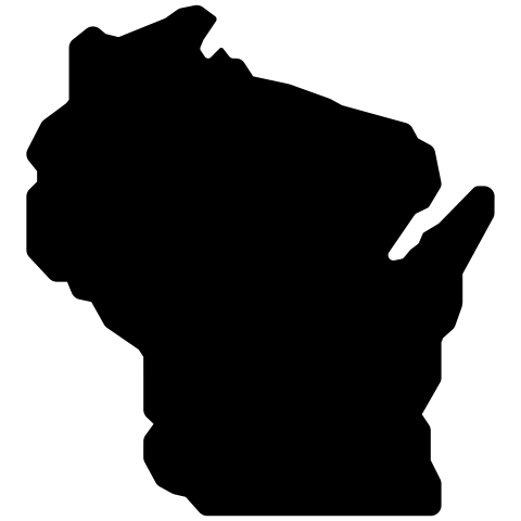 wisconsin map png vector