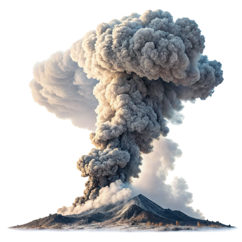 Volcano eruption png image