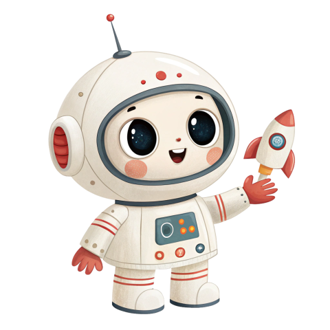 Ai robot astronaut  png