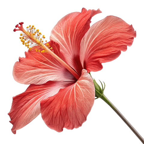 Beautiful red hibiscus flower png