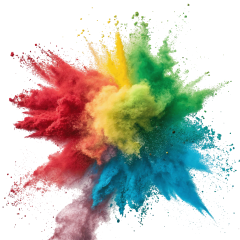 Color Powder Explosion png