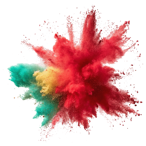 Transparent Color Powder Explosion