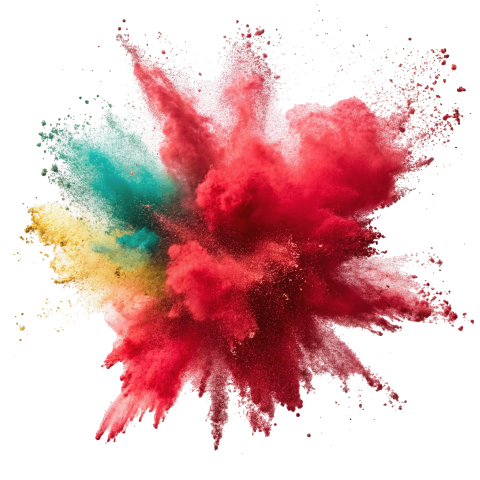 Transparent Color Powder Explosion