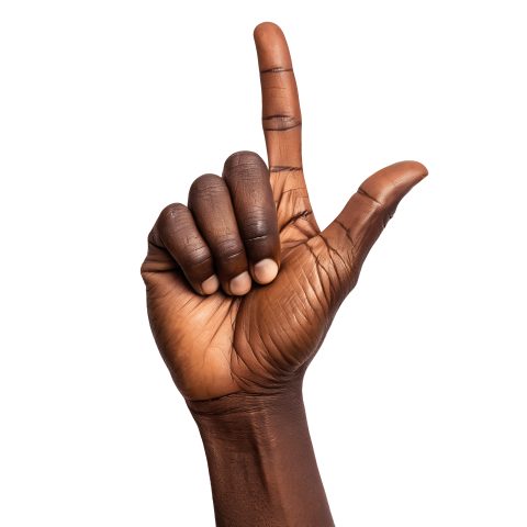 Hand gesture loser png