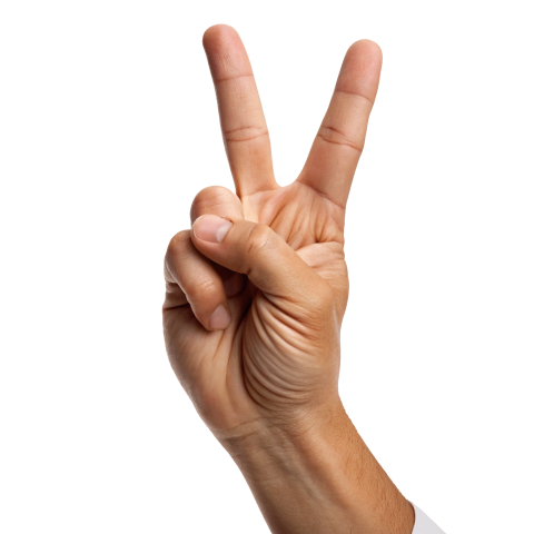 Hand gesture peace sign png