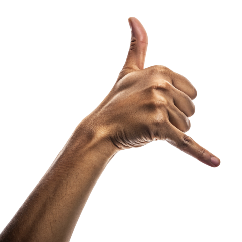 Hand gesture call me sign png