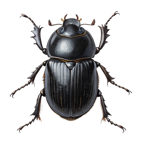 Black scarab beetle image png