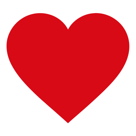 Red heart shape png image